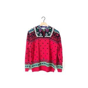 Vintage Heirlooms hand knit sweater size M